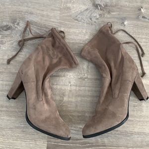 New tan heeled boots
